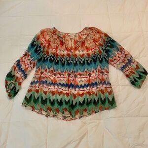 100% Silk Sundance Blouse Medium